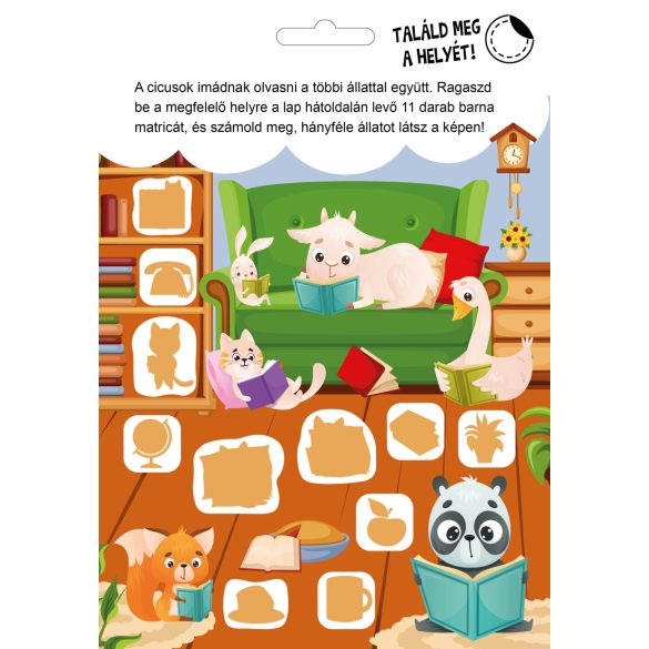 Játékos cicák készségfejlesztő 300 matricával