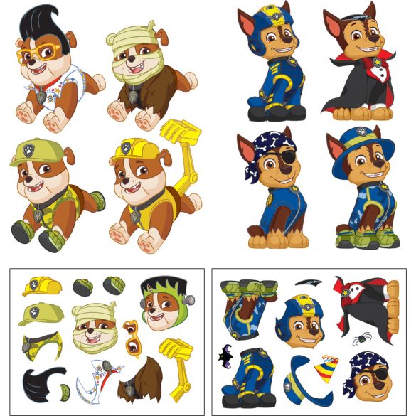 Mancs játék - Mágneses öltöztető chase 