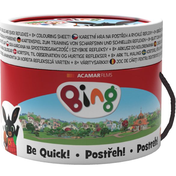 Bing játék - kártyajáték színezhető lapokkal