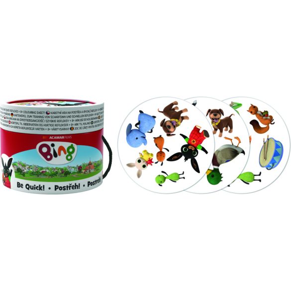 Bing játék - kártyajáték színezhető lapokkal