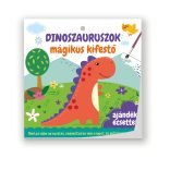 Dinoszauruszok - mágikus kifestő - ajándék ecsettel
