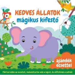 Kedves állatok - mágikus kifestő - ajándék ecsettel