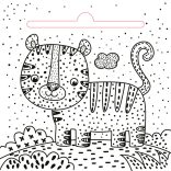 Kedves állatok - mágikus kifestő - ajándék ecsettel