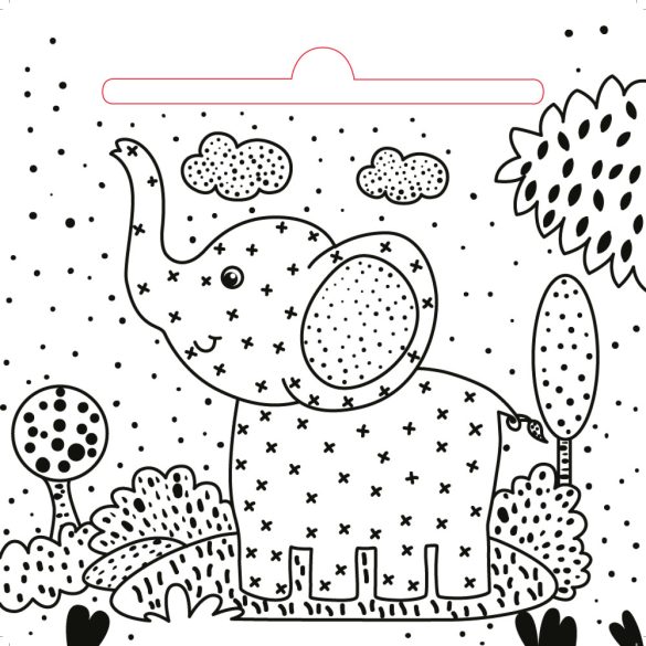 Kedves állatok - mágikus kifestő - ajándék ecsettel