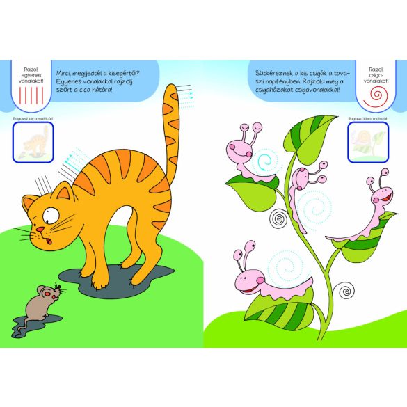 Vonalvezető rajzolóka 1. - Egyenesek, hullámok /új