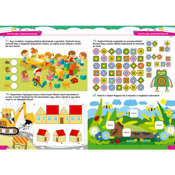 Óvodai fejlesztőfüzet - Figyelem, koncentráció /új