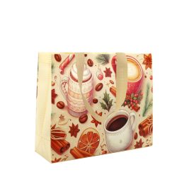 33*25cm kávé közepes- bevásárlótáska