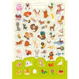 Cuki farm készségfejlesztő - 300 matricával