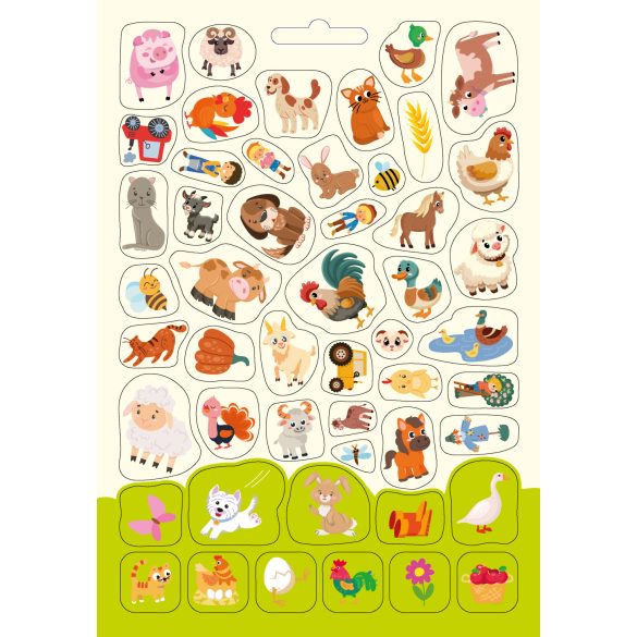 Cuki farm készségfejlesztő - 300 matricával