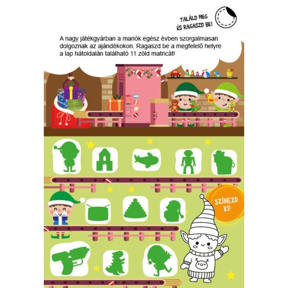Jön a mikulás készségfejlesztő - 300 matricával