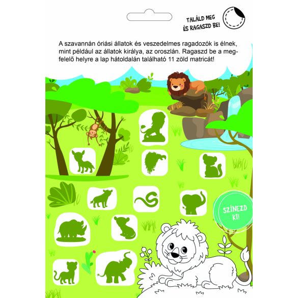 Szafarikaland készségfejlesztő - 300 matricával