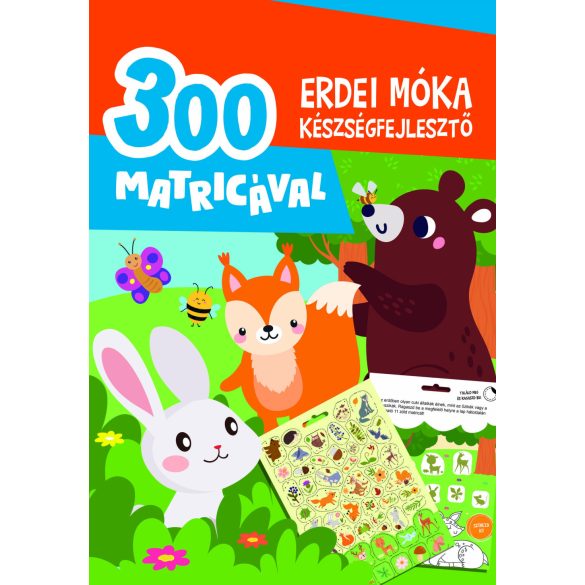 Erdei móka készségfejlesztő - 300 matricával