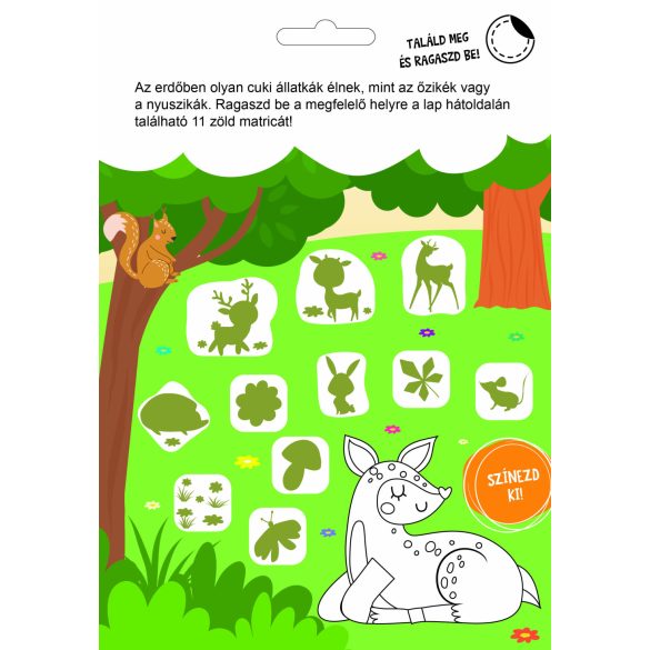 Erdei móka készségfejlesztő - 300 matricával