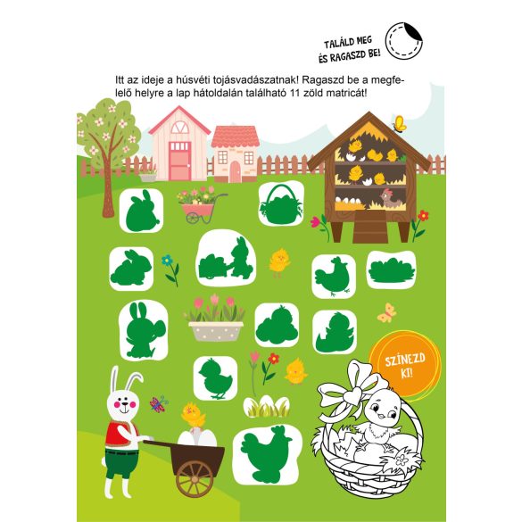 Vidám húsvét készségfejlesztő - 300 matricával