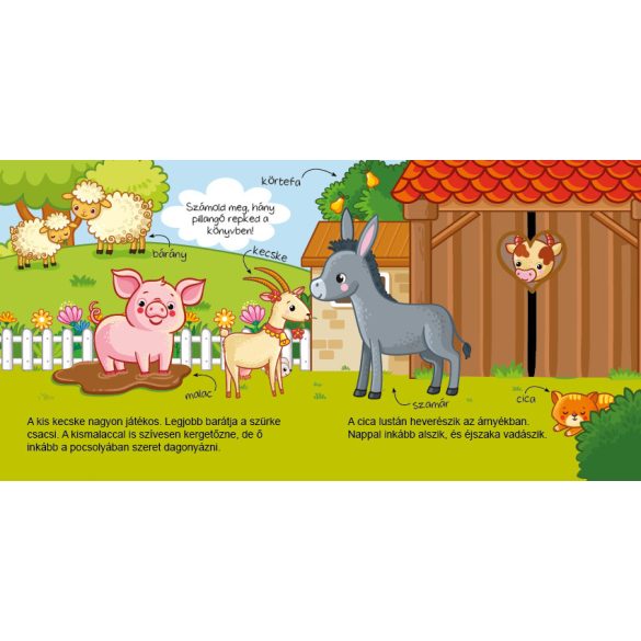 Egy nap a farmon - kihajtható ablakokkal