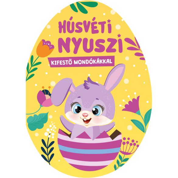 Húsvéti nyuszi - kifestő mondókákkal