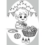 Pindurkák húsvétja - kifestő