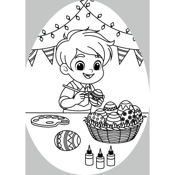 Pindurkák húsvétja - kifestő