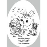 Pindurkák húsvétja - kifestő