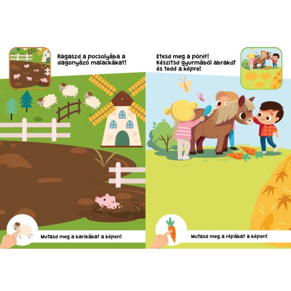 Vidám farm - nagy matricákkal 