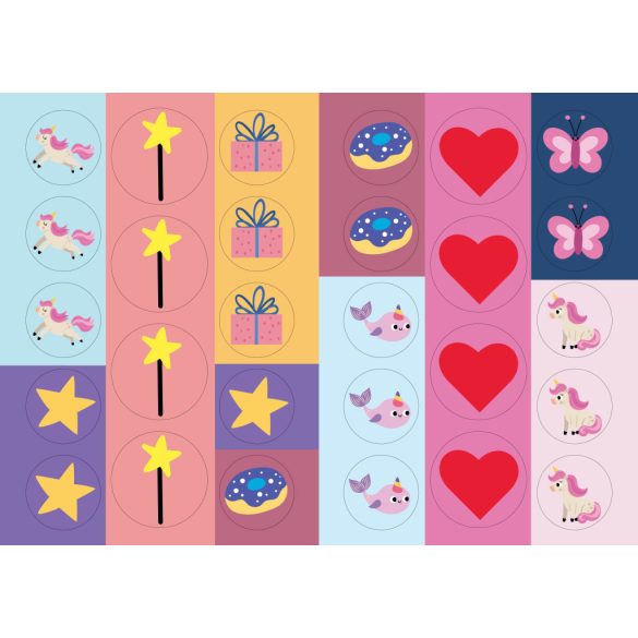 Unikornis kaland - nagy matricákkal 