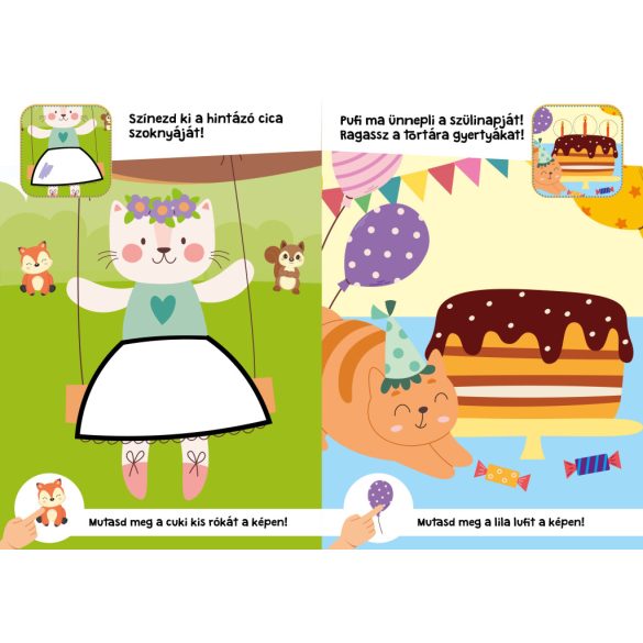 Cuki kedvencek - nagy matricákkal