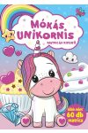 Mókás unikornis - matricás kifestő