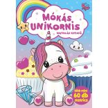 Mókás unikornis - matricás kifestő