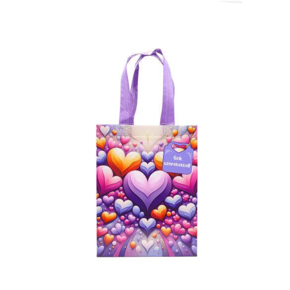 Szivek  kicsi - bevásárlótáska 26*20 cm