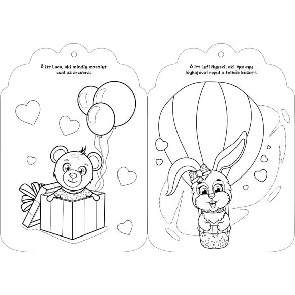 Cuki állatok kifestő