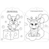 Cuki állatok kifestő