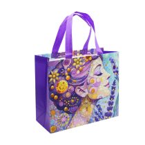 Lila nő közepes - bevásárlótáska 35*30 cm