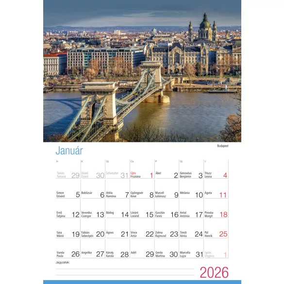 2026 Naptár: Csodálatos Magyarország