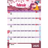 2026 Naptár: Családi tervező