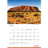 2026 Naptár: Csodálatos tájak