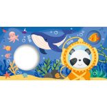 A víz alatt - fürdőskönyv (kukucskáló ablakokkal)