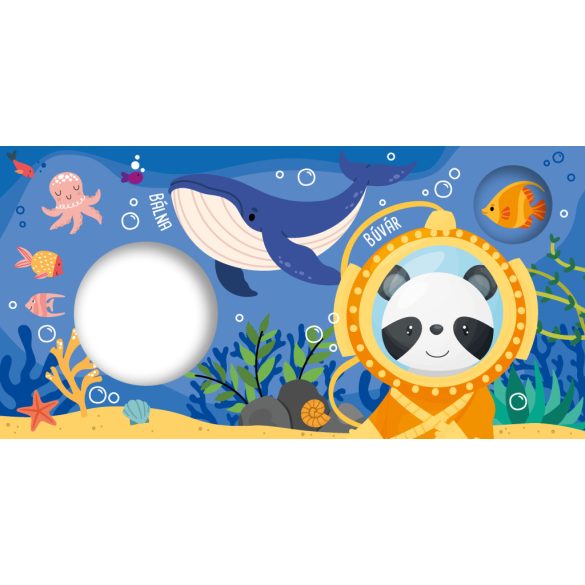 A víz alatt - fürdőskönyv (kukucskáló ablakokkal)