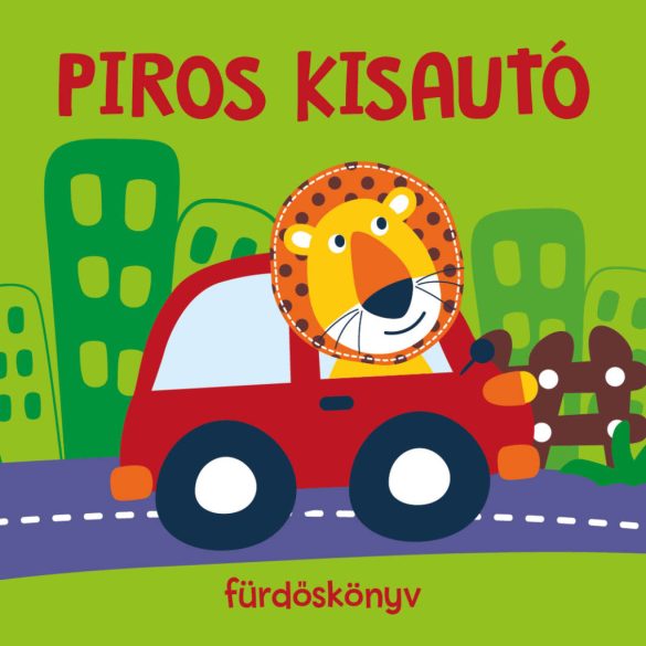 Piros kisautó -  fürdőskönyv játékkal 