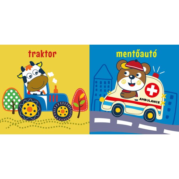 Piros kisautó -  fürdőskönyv játékkal 