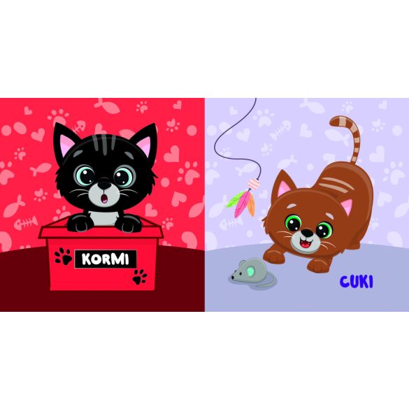 Cuki cicák - fürdőskönyv játékkal