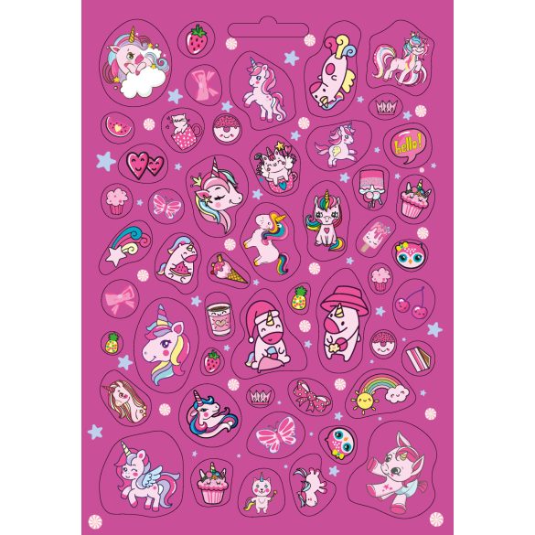 Unikornisok - 300 csillámló matricával