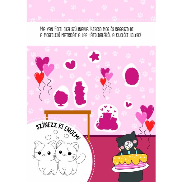 Cuki cicusok - 300 csillámló matricával