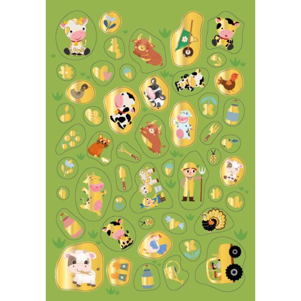 Vidám farm - 300 hologramos matricával