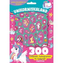   Unikorniskaland - 300 csillámló, hologramos és ragyogó matricával