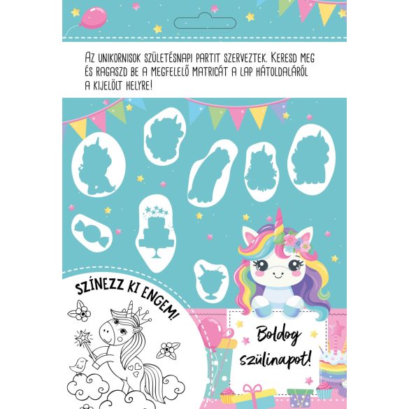 Unikorniskaland - 300 csillámló, hologramos és ragyogó matricával