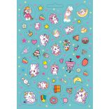 Unikorniskaland - 300 csillámló, hologramos és ragyogó matricával