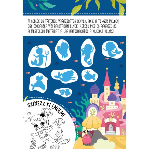 Sellőcske - 300 csillámló, hologramos és ragyogó matricával