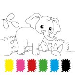 Vidám cukiságok - 6 színű festékpalettával minden oldalon - ajándék ecsettel