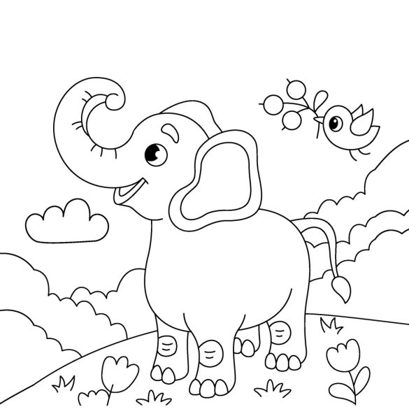 Színes vadon - mágikus kifestő - ajándék ecsettel