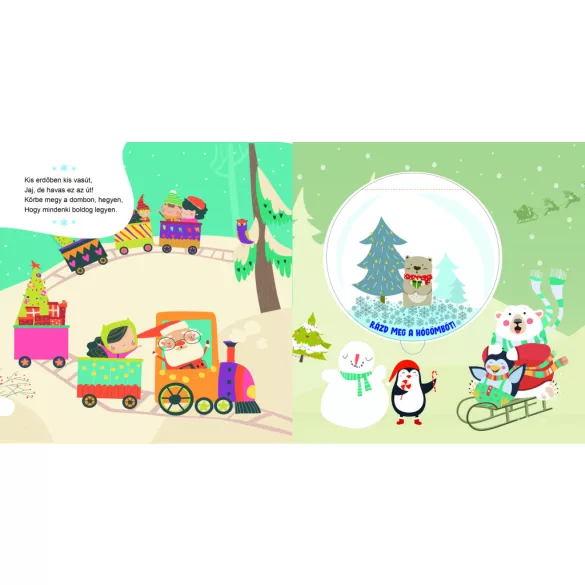 Ho-ho-ho! Vidám karácsonyi mondókák és versek (kihajtható ablakokkal)